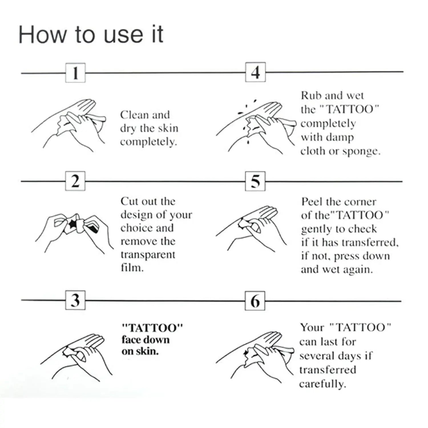 36 Sheets Realistic Temporary Tattoos - Large Half-Sleeve & Small Black Body Art
