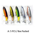 5/10pcs Artificial Fishing Lure, 13.5g Simulation Fishing Lure with Hook, Fishing Accessories for Outdoor Fishing Equipment, 10cm Whopper Plopper, Swimbaits, Fishing Lure Bait