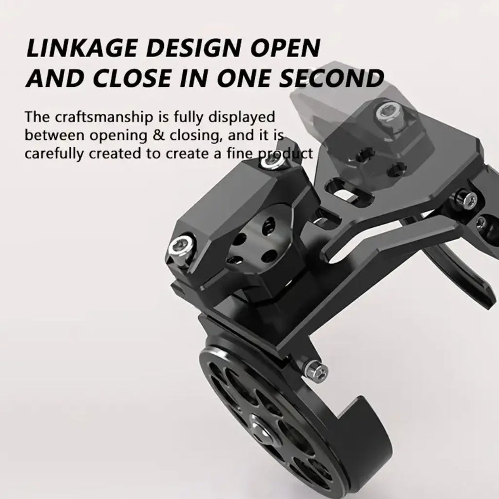 360° Rotating Foldable Bike & Motorcycle Cup Holder, Adjustable Bottle Cage with Quick-Fold Design for Bicycle, Scooter, Stroller & Outdoor Riding