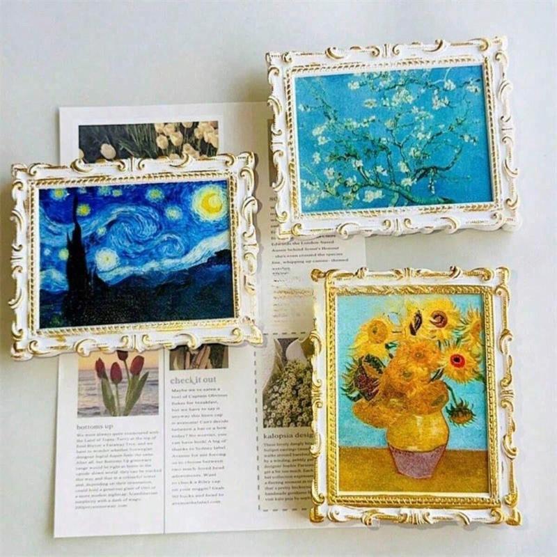 Van Gogh Art Series Fridge Magnet | Vintage Creative Magnetic Photo Frame