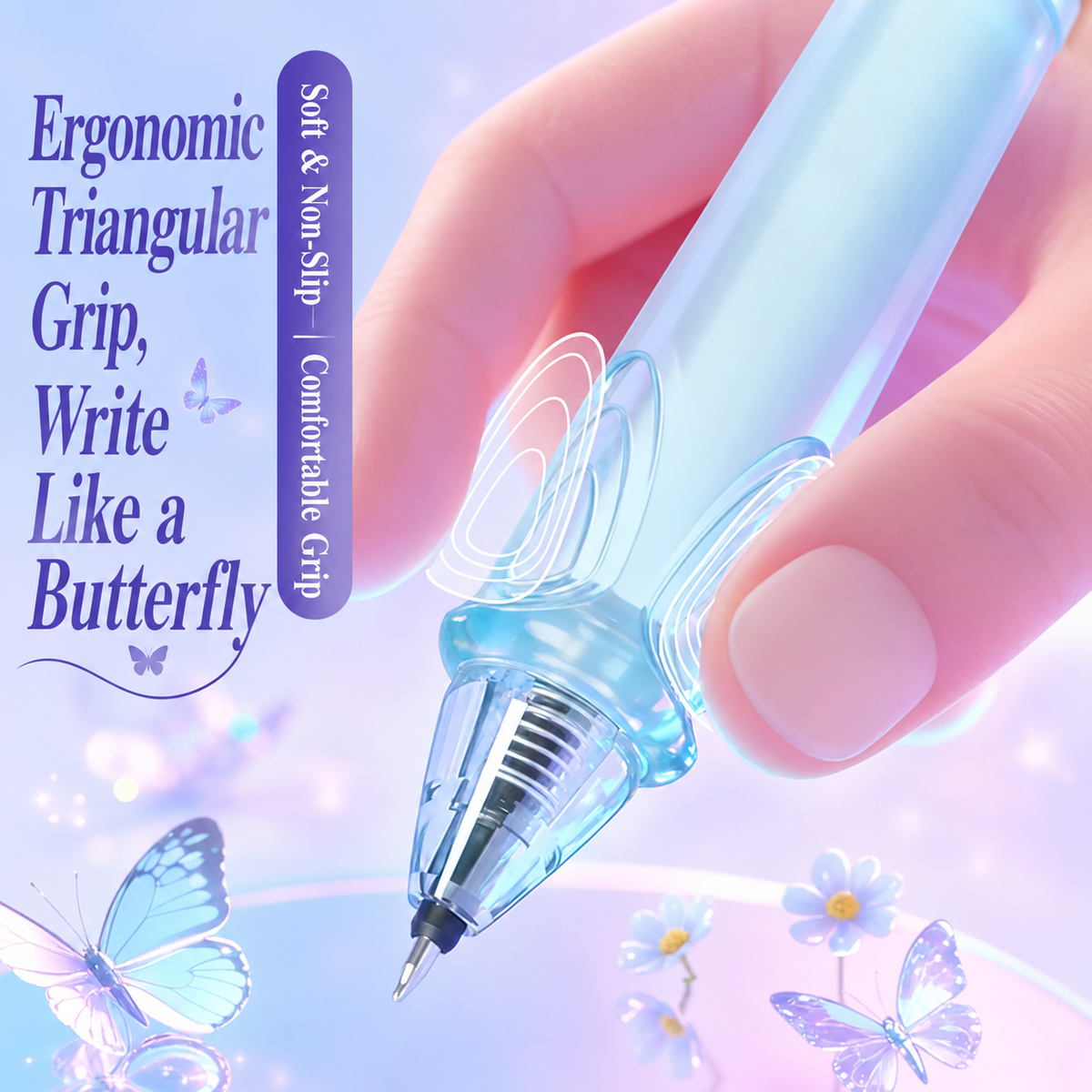 7-Style Interactive Pen Set, Cute Multi-Color Novelty Pens with Wings, Birds, Peacock, Magnetic & Transforming Designs for School, Office, Journaling & Gifts
