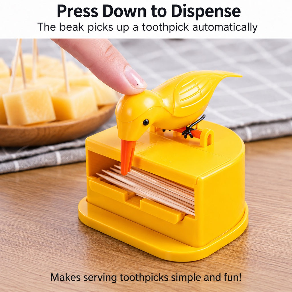 Automatic Bird Toothpick Dispenser for Tabletop Serving