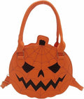 Halloween Pumpkin Shaped Handbag, PU Leather Shoulder & Crossbody Bag with Adjustable Strap, Cute Autumn Purse for Women