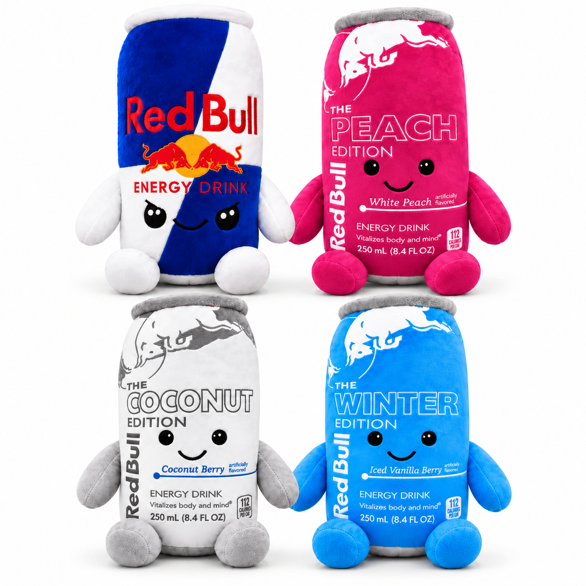Energy Drink Can Plush Toy – 4 Styles, 8.7" Cute Stuffed Doll