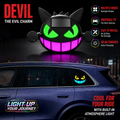 Solar Powered Little Devil Car Rear Window Light – Multi-Mode Color Changing LED