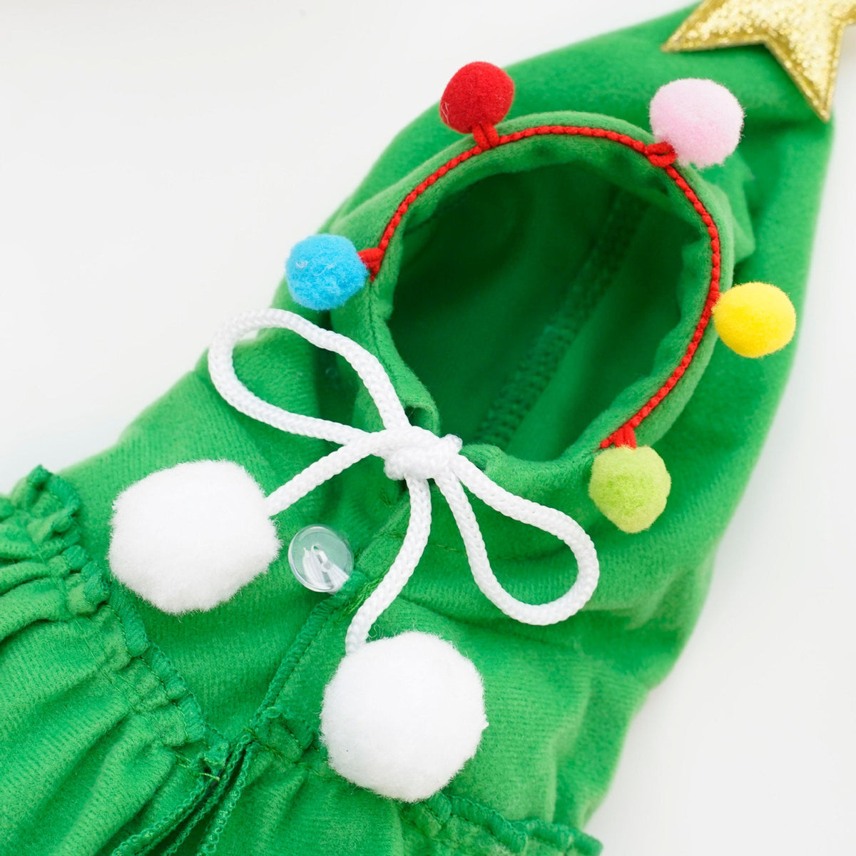 Christmas Tree Pet Cloak Costume – Hooded Holiday Outfit for Cats & Small Dogs