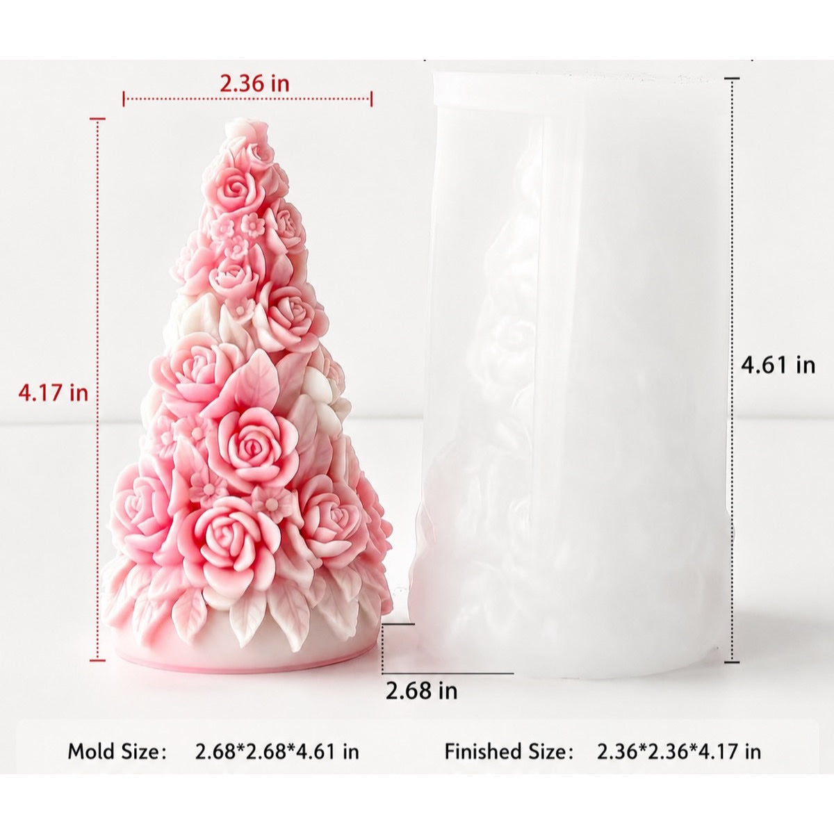 Rose Tree Candle Mold