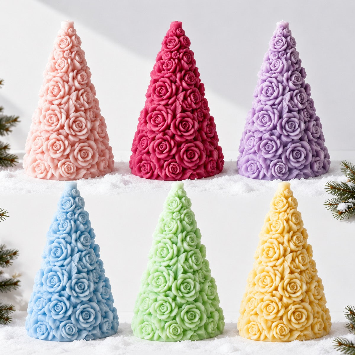Rose Tree Candle Mold