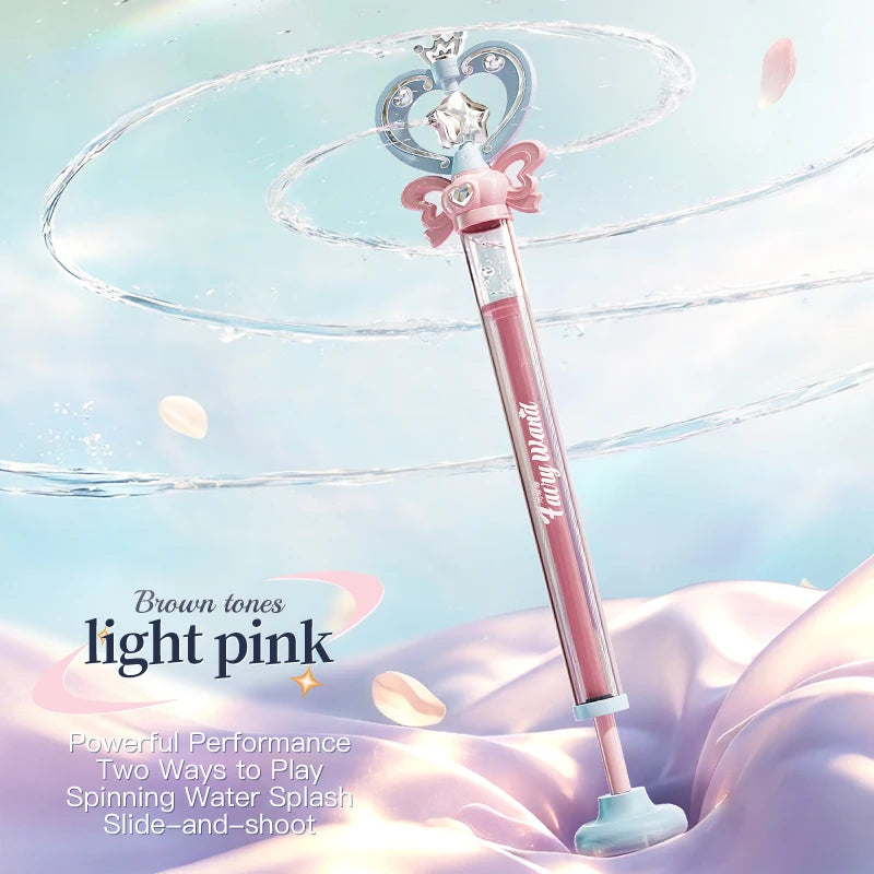 Magic Fairy Wand Water Gun, Pull-back Water Gun, Outdoor Water Play, Interactive Summer Toy for Children