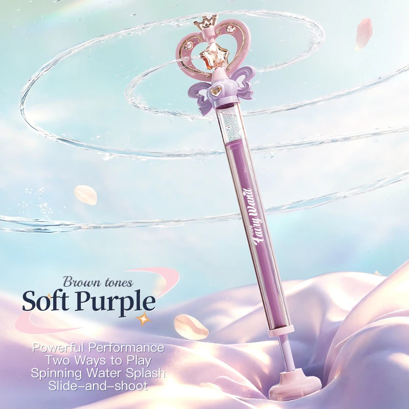Magic Fairy Wand Water Gun, Pull-back Water Gun, Outdoor Water Play, Interactive Summer Toy for Children
