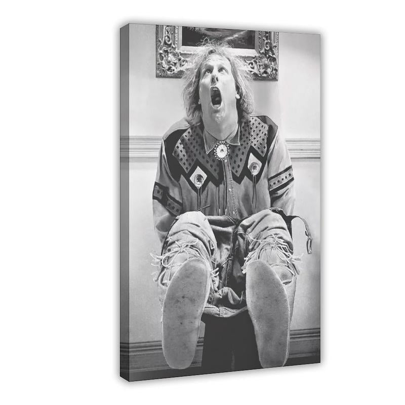 Funny Bathroom Decor, Bathroom Art Movie Poster Print, Dumb Movie Wall Art, Funny Wall Decor, Vintage Black & White Poster, Gift for Him