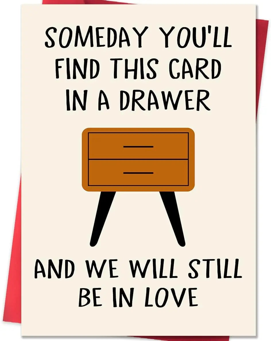 Funny Anniversary Card - Hilarious "Whiskey Drawer" Greeting Card