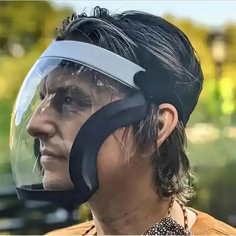 Heat Resistant Safety Shield - Transparent Full-Face Kitchen Mask