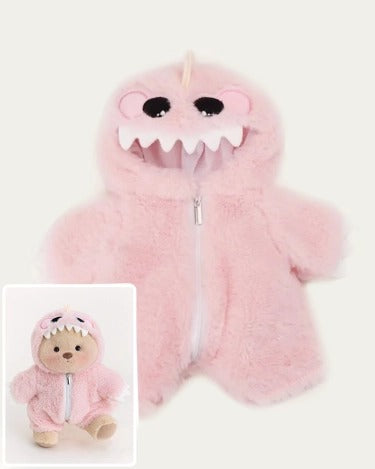 Furry Dino Bear | Handmade Jointed Teddy Bear Gift