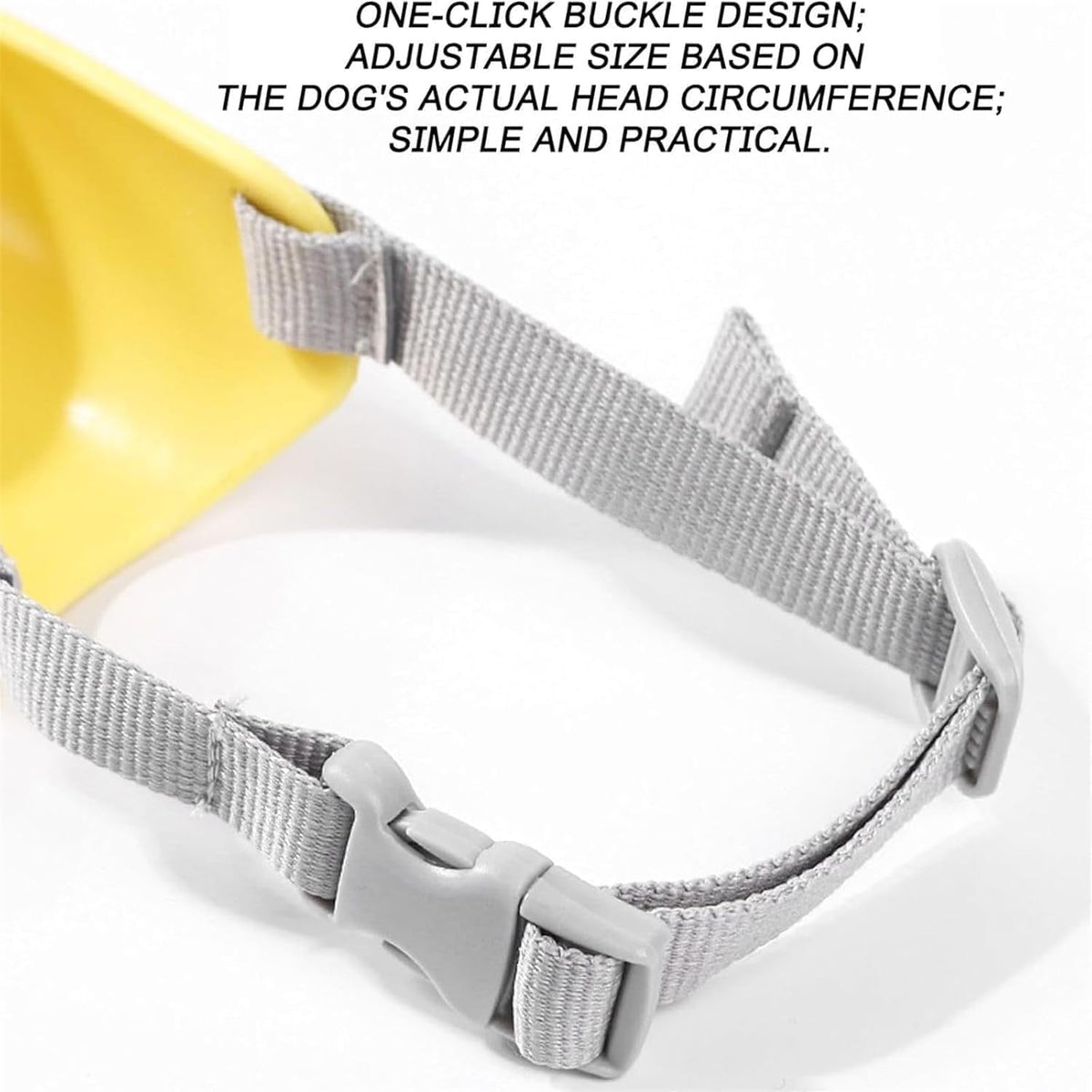Duck Muzzle for Dogs, Soft Flexible TPR Duckbill Dog Muzzle with Adjustable Strap for Small & Medium Dogs