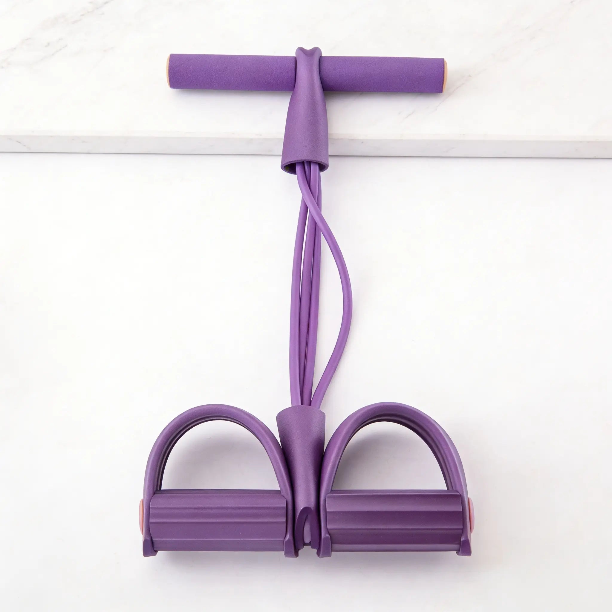 Multifunctional tension rope, 4-tube elastic yoga pedal tension belt, natural latex tension rope fitness equipment