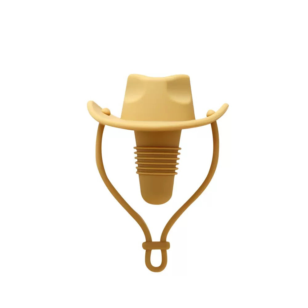 Cowboy Hat Wine Stopper, Reusable Silicone Bottle Stopper for Wine & Champagne, Funny Western Bottle Cap, Cute Party Decoration Gift for Men & Women