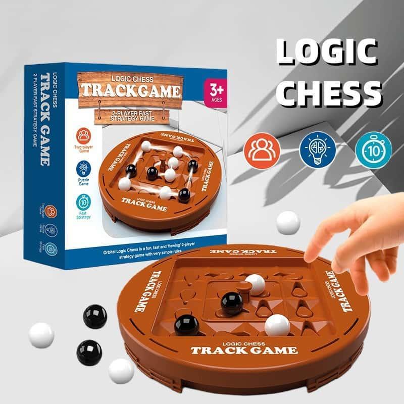 Logic Track Chess 2 Player Battle Game - Educational Brain Development Toy for Kids Birthday Gifts