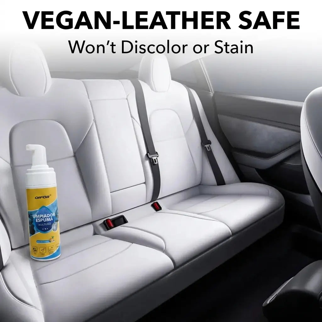 QIFOR 4-in-1 Multi-Enzyme Foam Spray Cleaner - Heavy Duty Deep Cleaning for Car Interior, Sofa & Home (Summervibes)