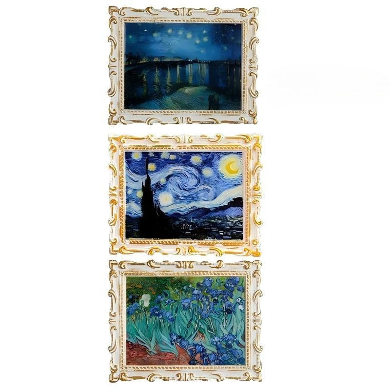 Van Gogh Art Series Fridge Magnet | Vintage Creative Magnetic Photo Frame