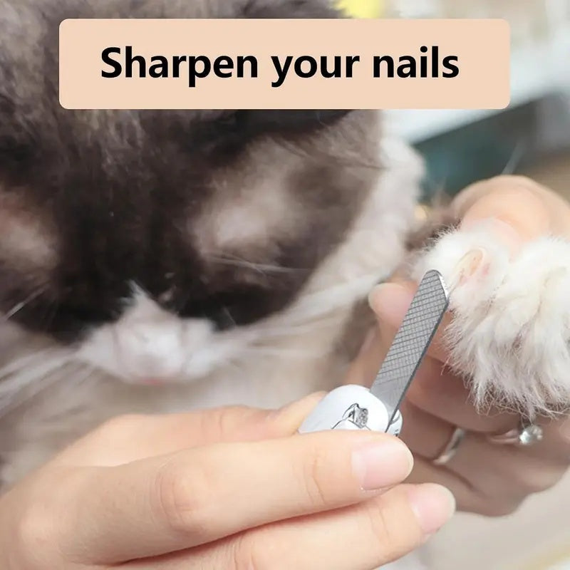 2 IN 1 Pet Nail Clipper, with LED Light for Pet with the light Nails,Precise Cat & Dog Nail Trimmer For Safe