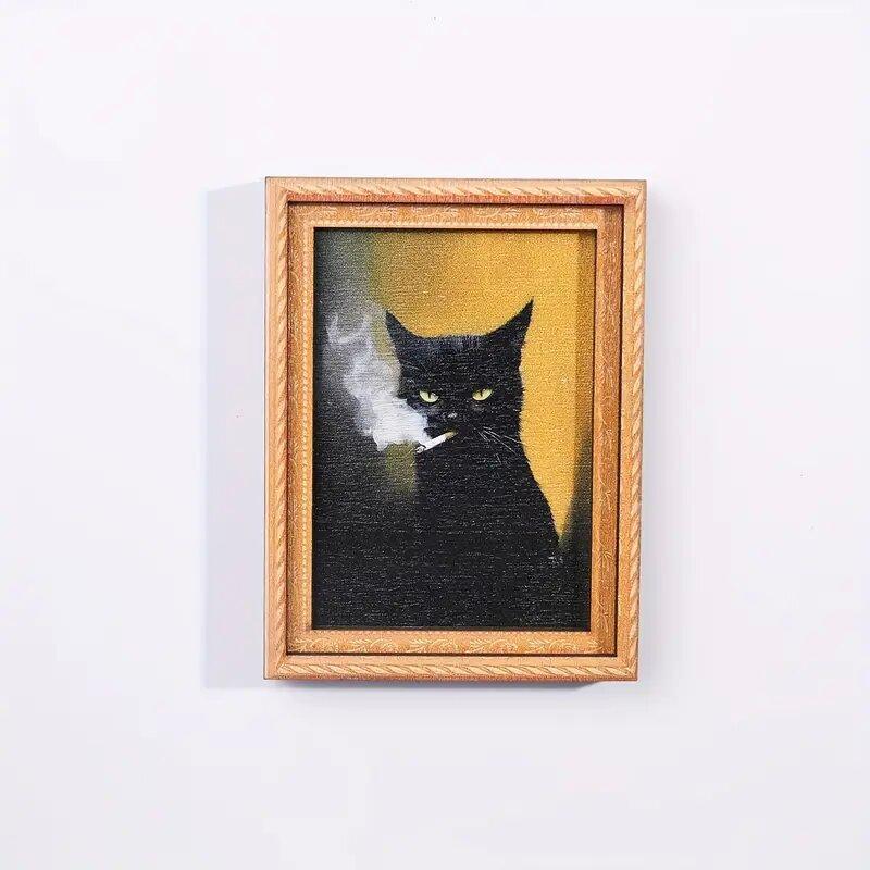 1pc/2pcs Vintage Cat Magnets - Funny Animal Art Decor - Perfect Stocking Stuffer & Christmas Gift - Creative Kitchen Gadget