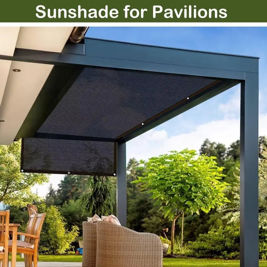 10x13 FT Sunshade Netting (70-90% Resistant) - Breathable PE Mesh with Grommets