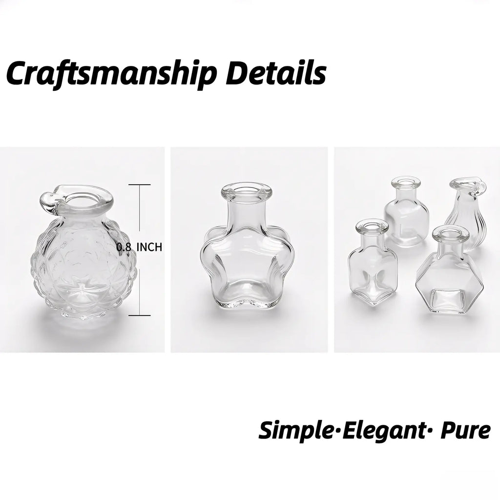 Jingdezhen Handmade Mini Vase Fridge Magnets (8-Set)