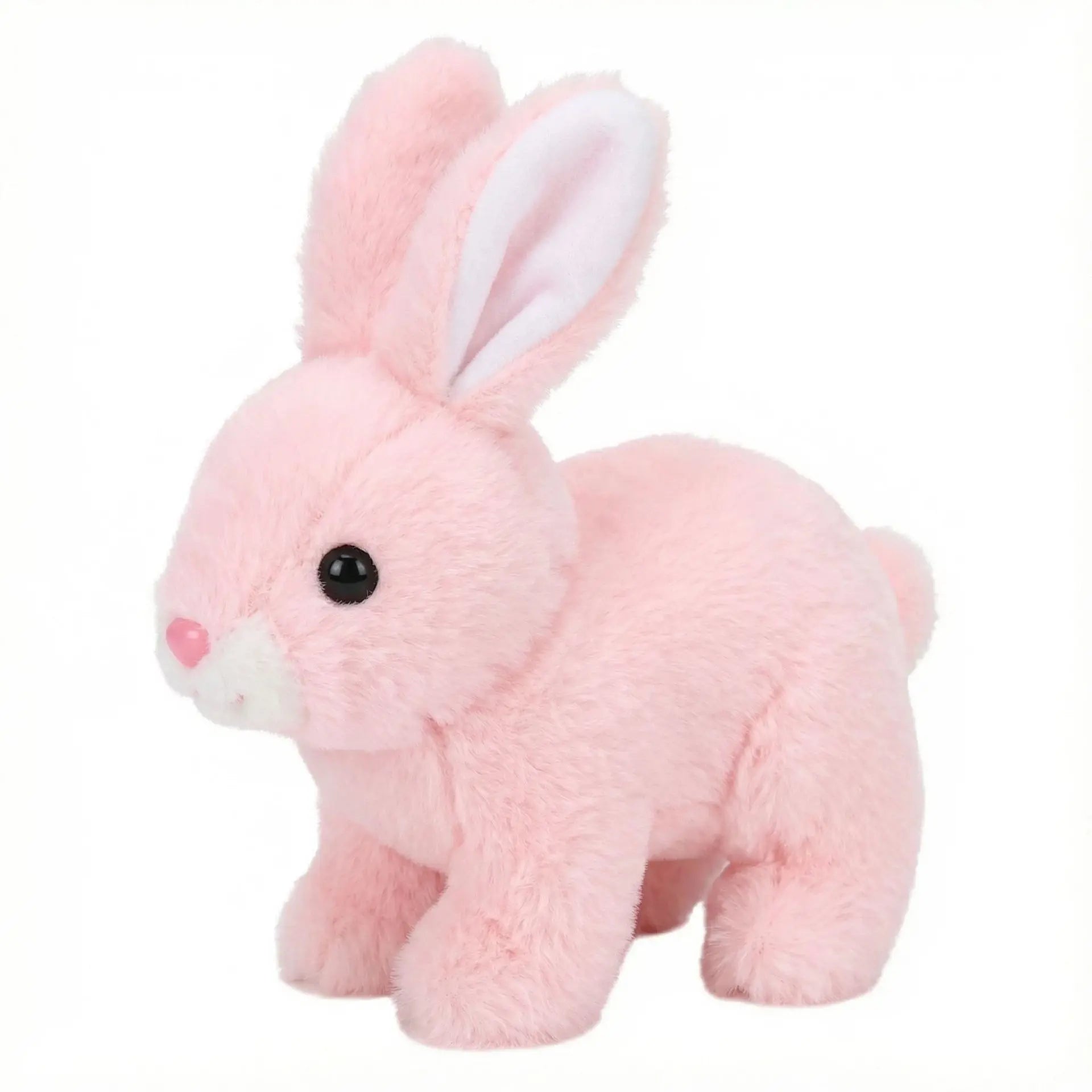 Realistic Hopping Rabbit Plush | Interactive Walking Bunny with Sound & Wiggle Ears