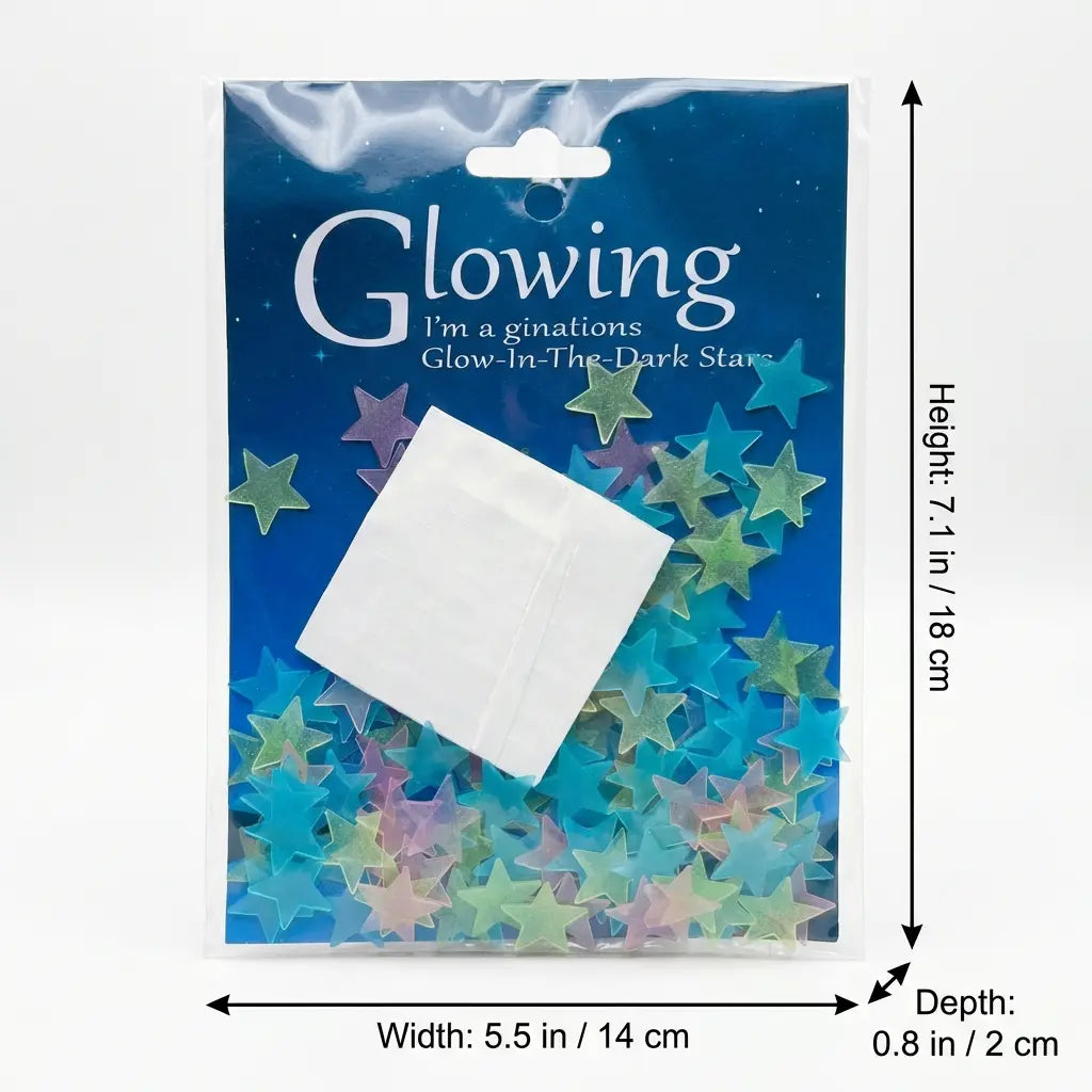 100-300pcs Glow in the Dark Stars - Luminous Ceiling & Wall Stickers for Kids Room