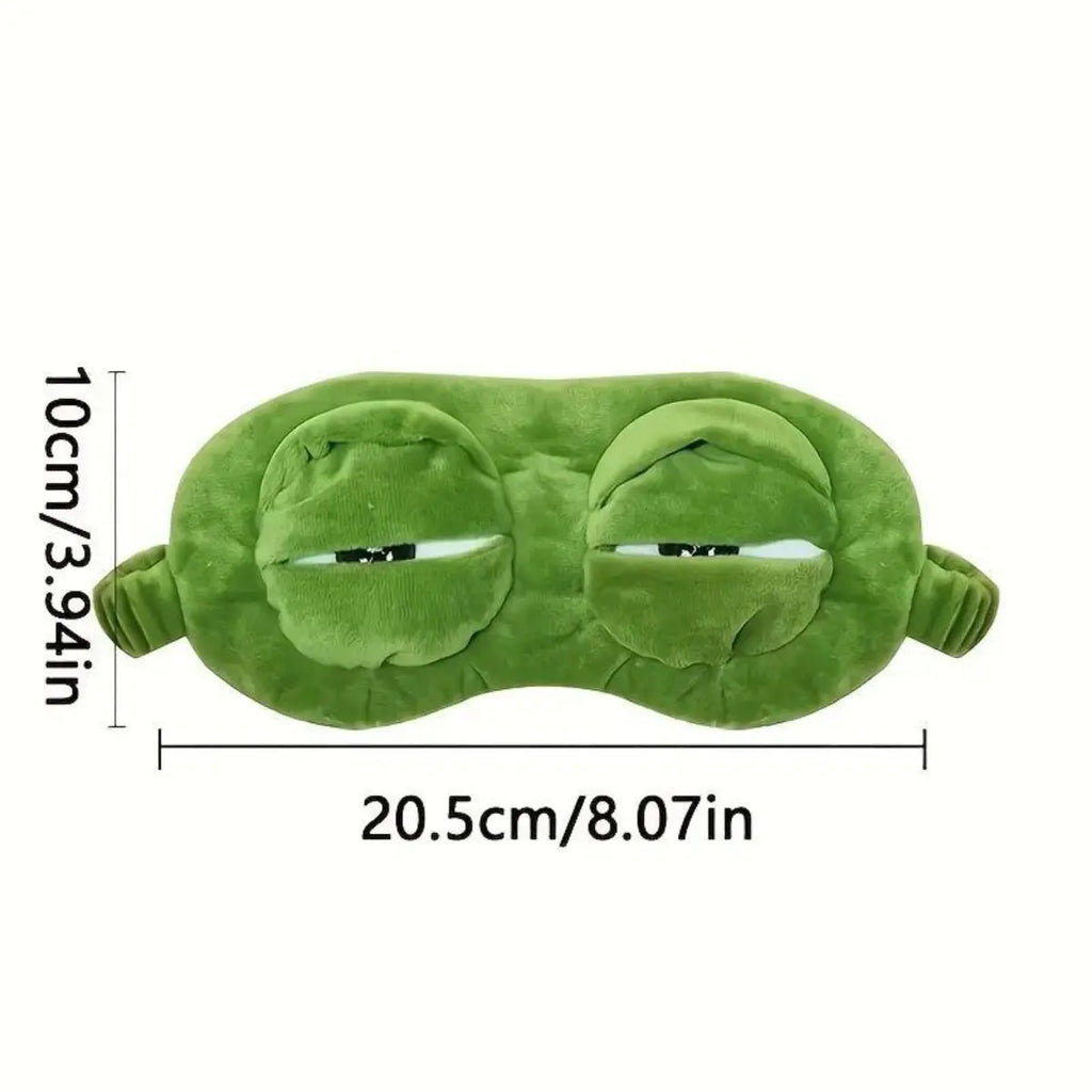 3D Funny Frog Sleep Mask | Adjustable Movable Eyes Cartoon Eyeshade