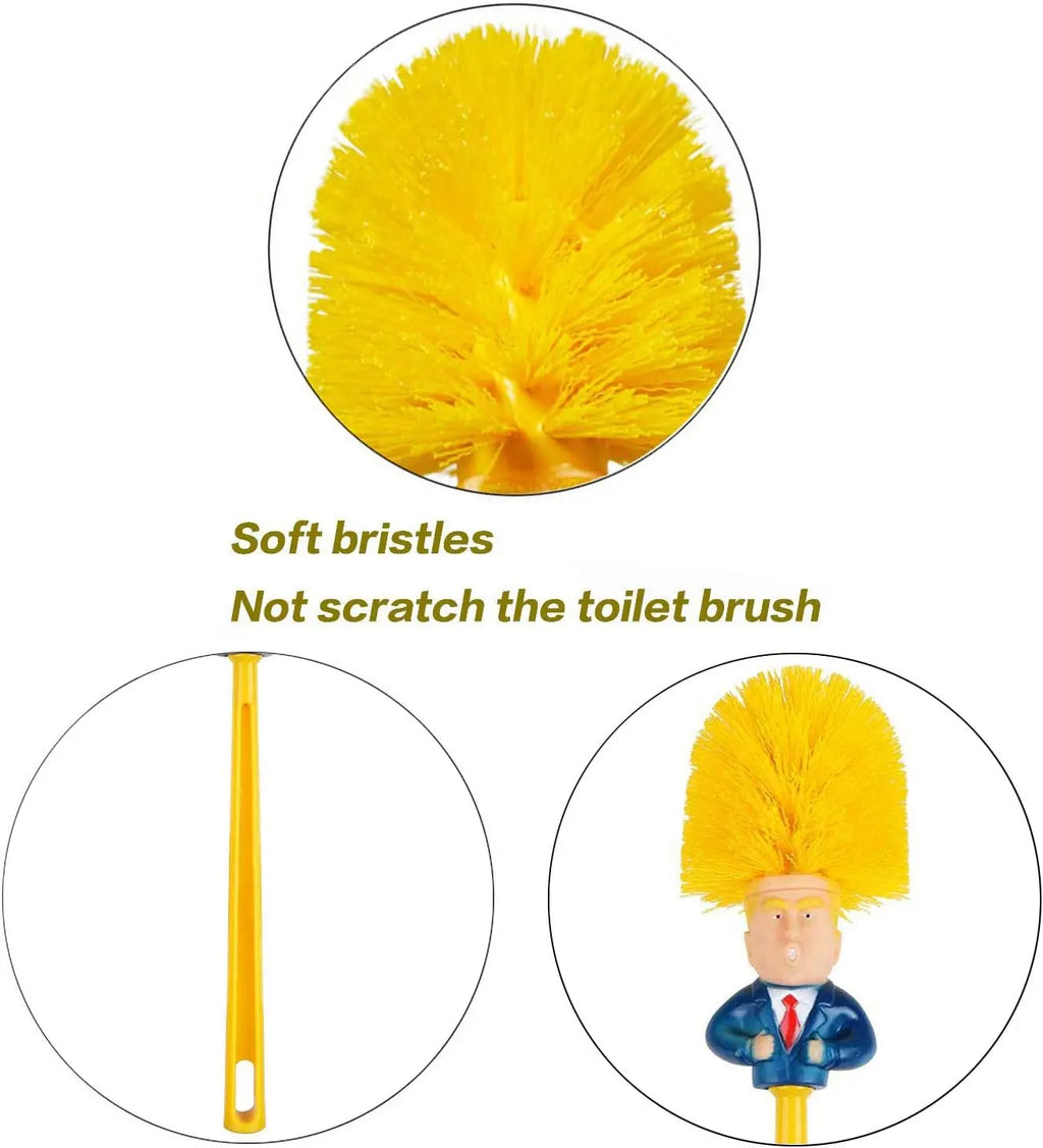 Toilet Brush Cleaner, Funny Toilet Scubber,Make Toilet Great Again, Commander in Crap Cleaning Scrubber Home Goods