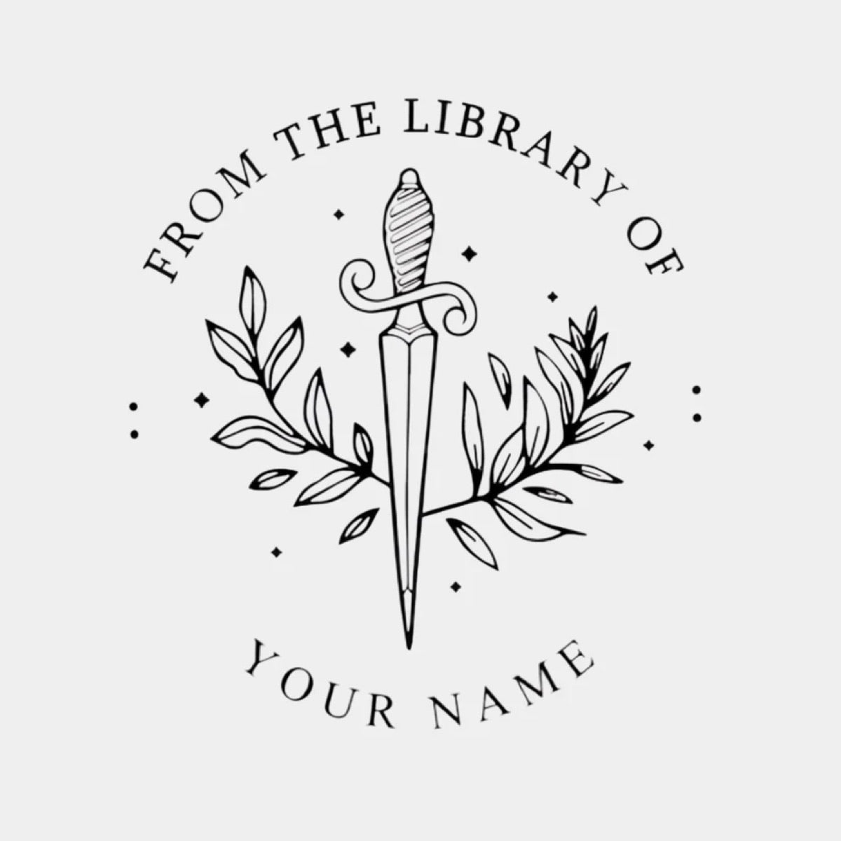 Personalized Library Book Embosser – Custom Name Stamp