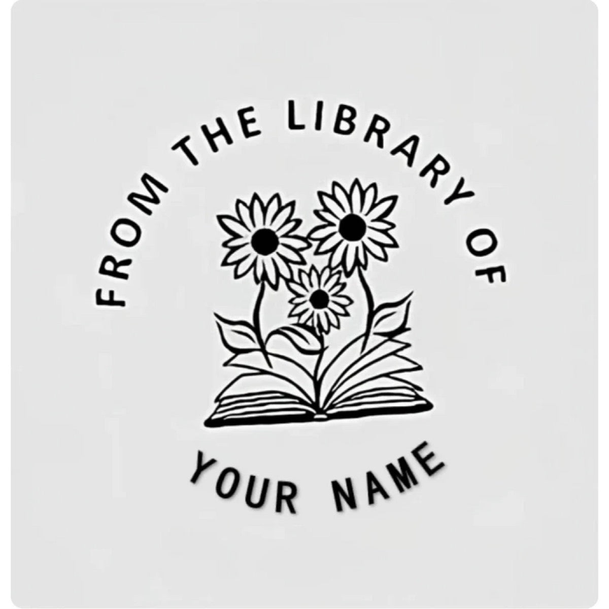 Personalized Library Book Embosser – Custom Name Stamp