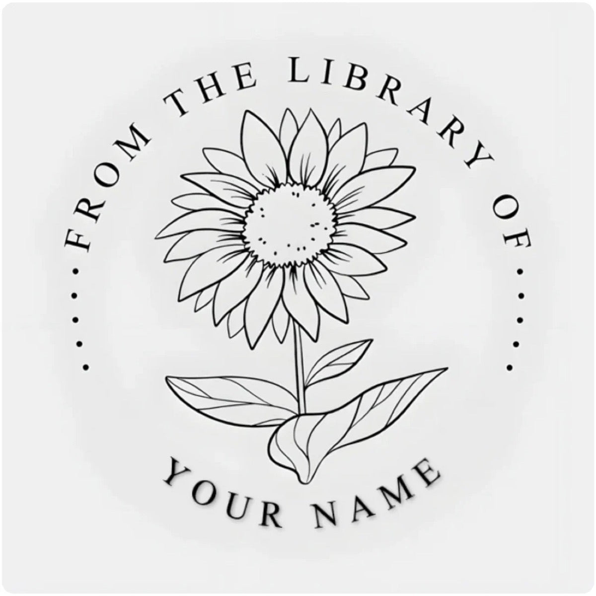 Personalized Library Book Embosser – Custom Name Stamp