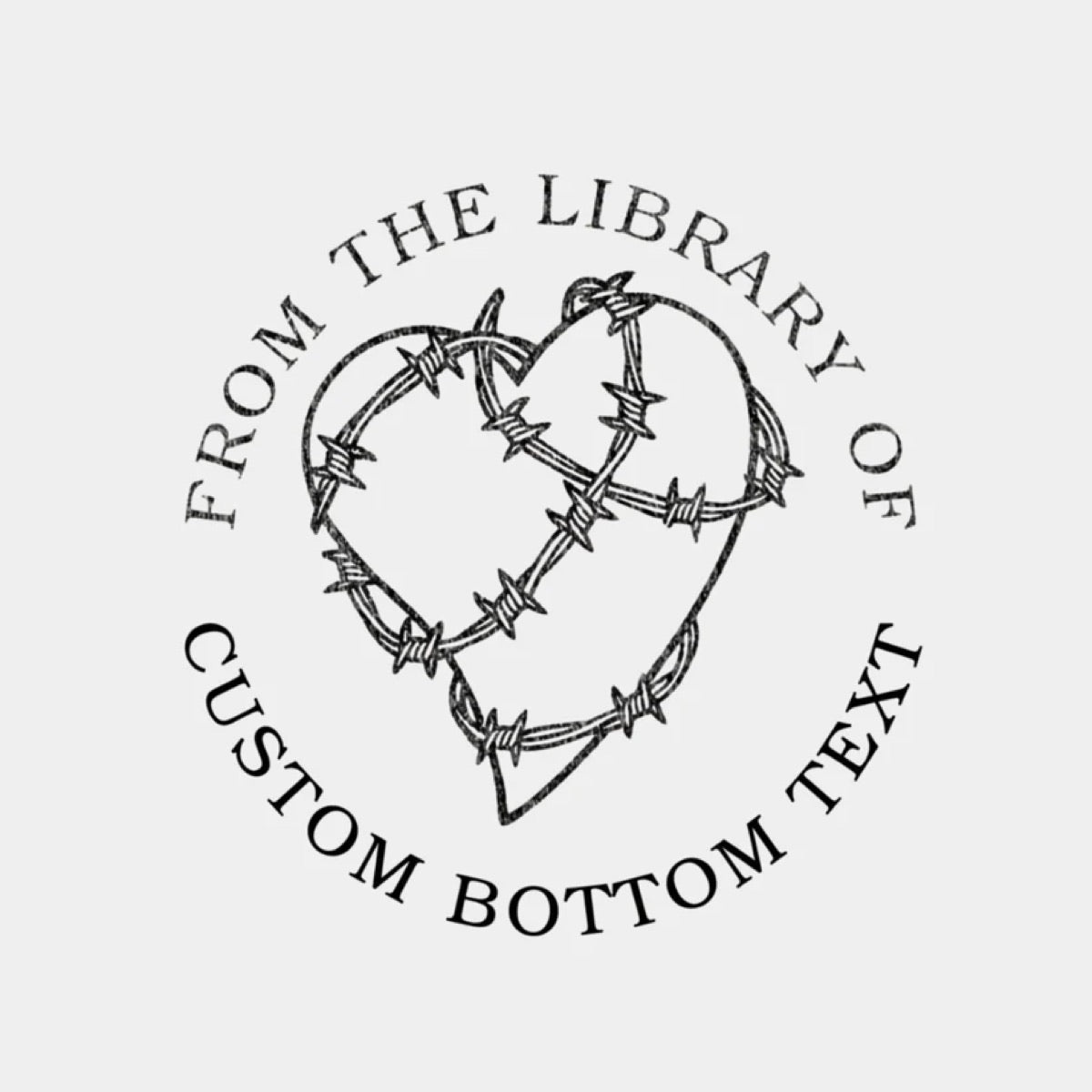 Personalized Library Book Embosser – Custom Name Stamp