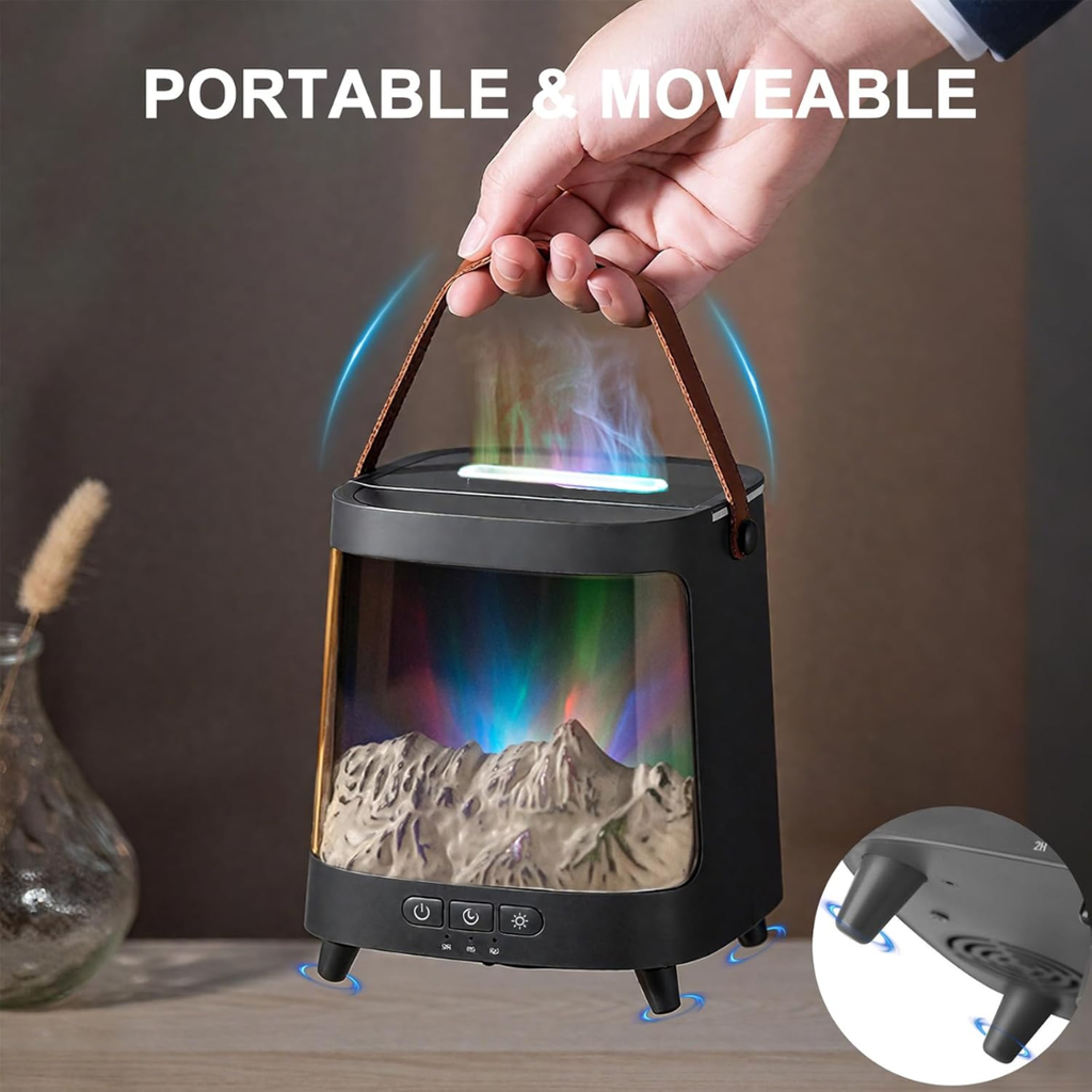 Humidifier – Northern Lights LED & Mountain Scenery