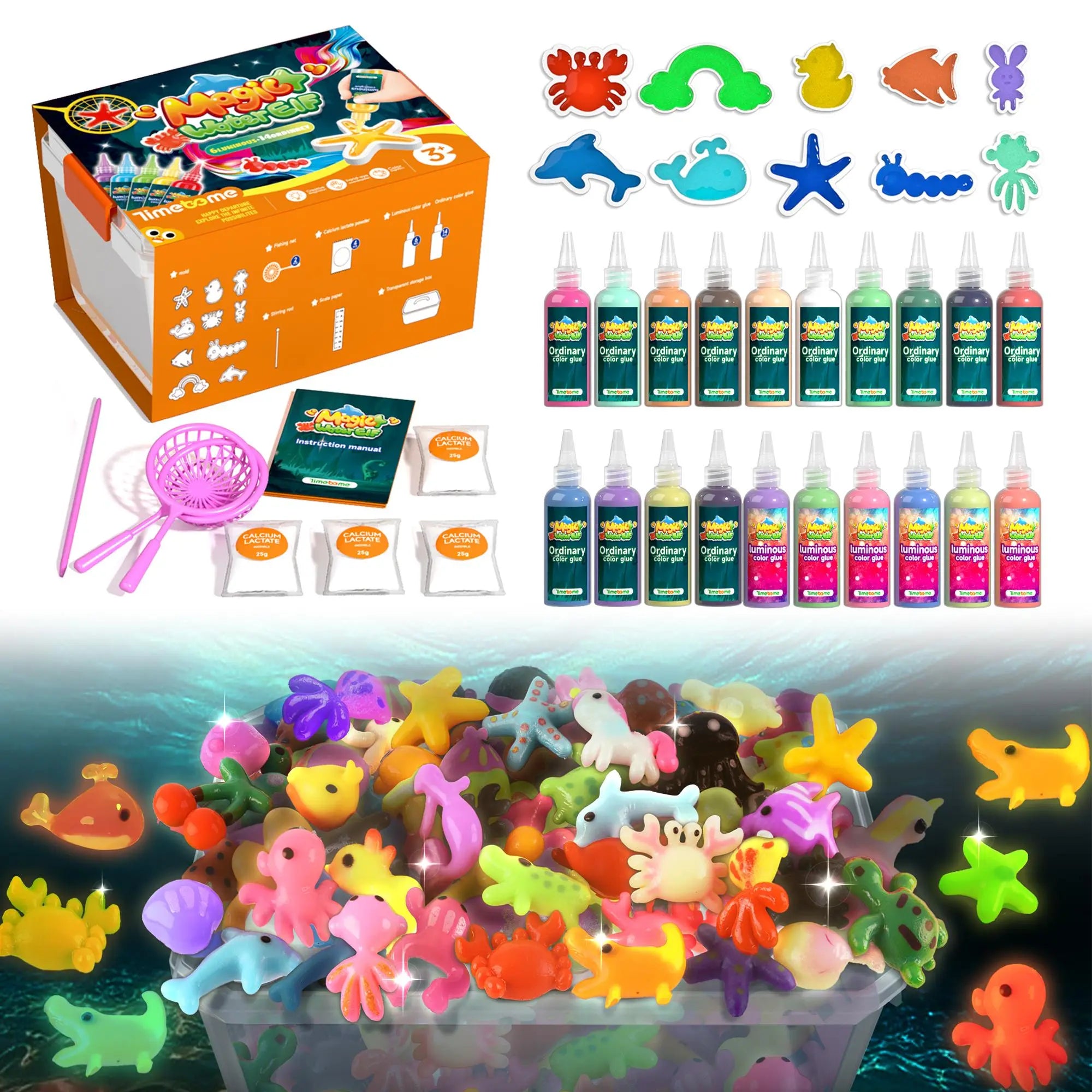 Magic Water Elf Toy Kit,Aqua Fairy Water Gel kit, Teach children color coordination ,Water Pets, Birthday Gifts,Valentine's Day