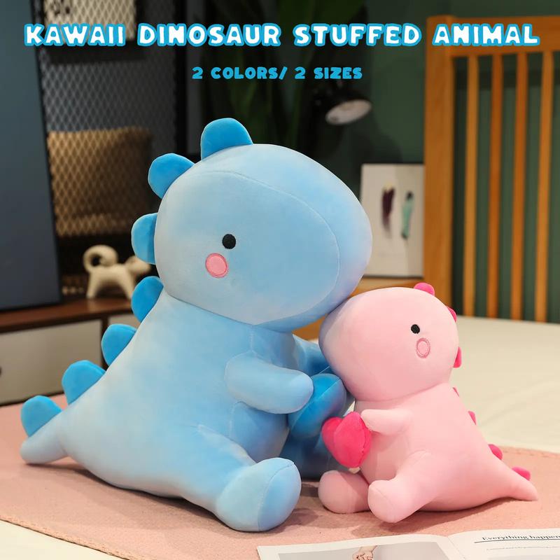 SQEQE Dinosaur Stuffed Animal, Loving Soft Dino Plush Toys with Holding Heart, Sweet Romantic Anniversary Birthday Gift for Her,Valentine's Day gift