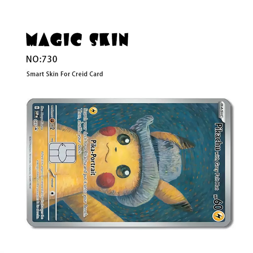Fire Dragon Classic Card Skin Stickers – 1 Set (Front & Back), Decorative Credit & Debit Card Covers