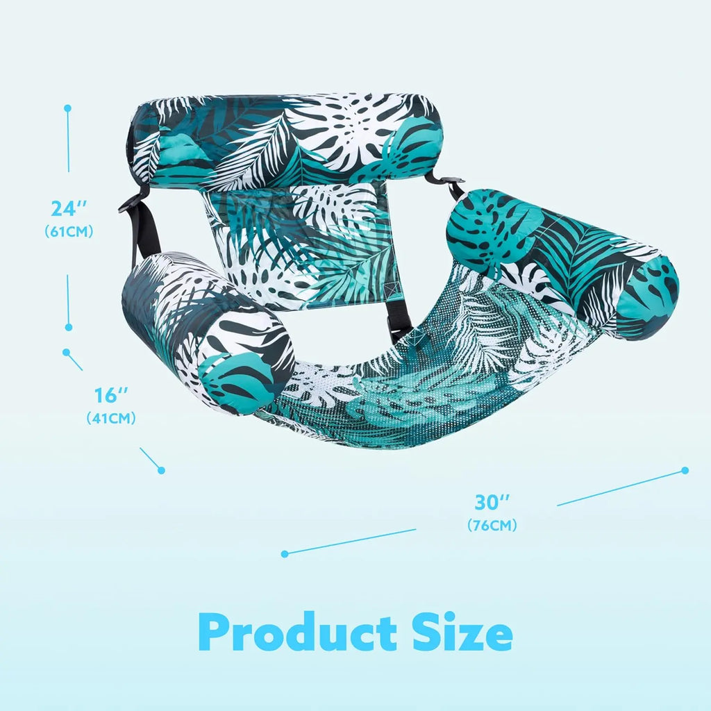 SLOOSH Inflatable Pool Float Lounge Chair (1/2 Pack) – Heavy Duty Blow up Noodle for Adults, Water Party & Lake Fun – Mother's Day Gift