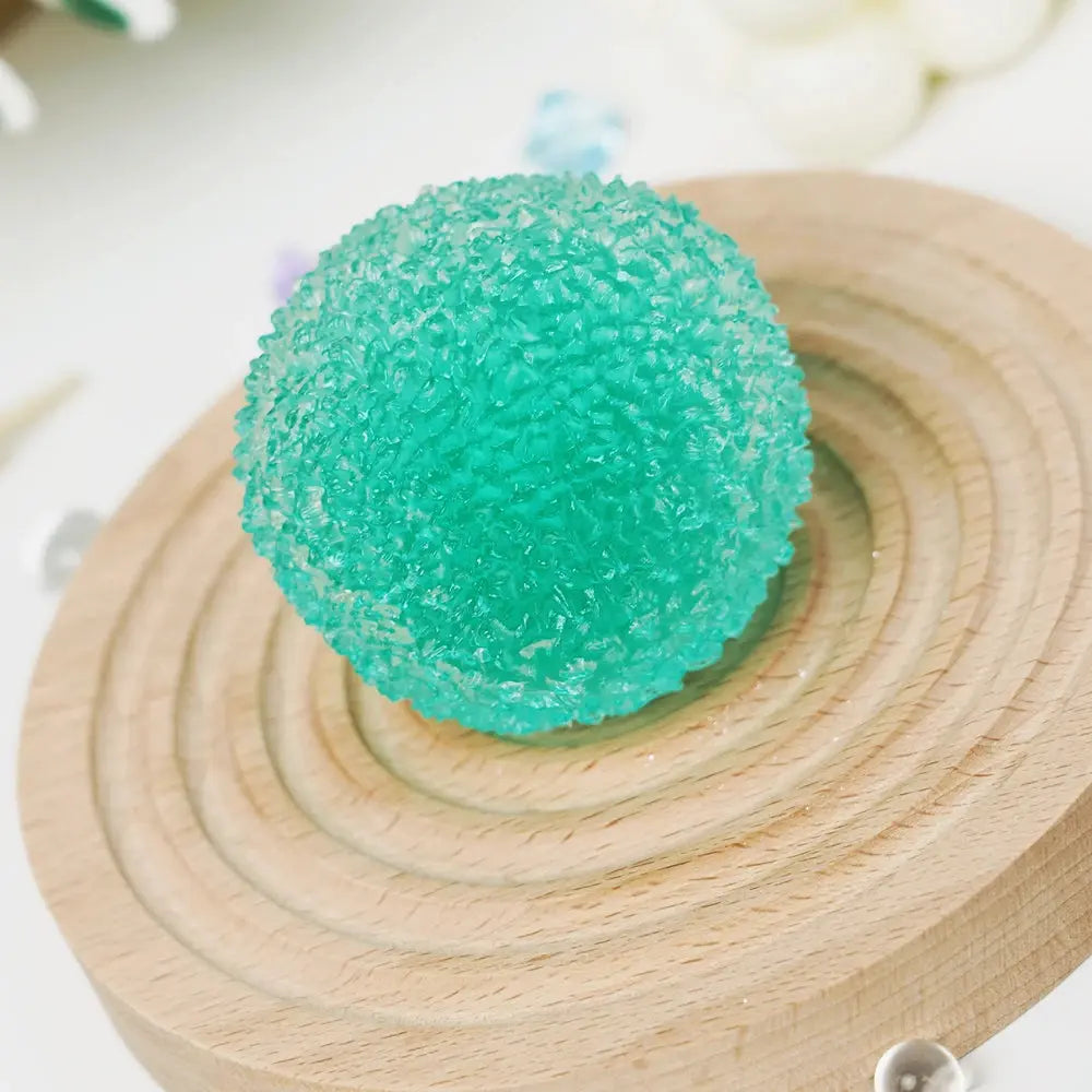 Handcrafted Crystal Mochi Ball Squishy Toy Handmade TPR Soft Stress Relief Fidget Sensory Grippie Set for Relaxation and Gift Giving