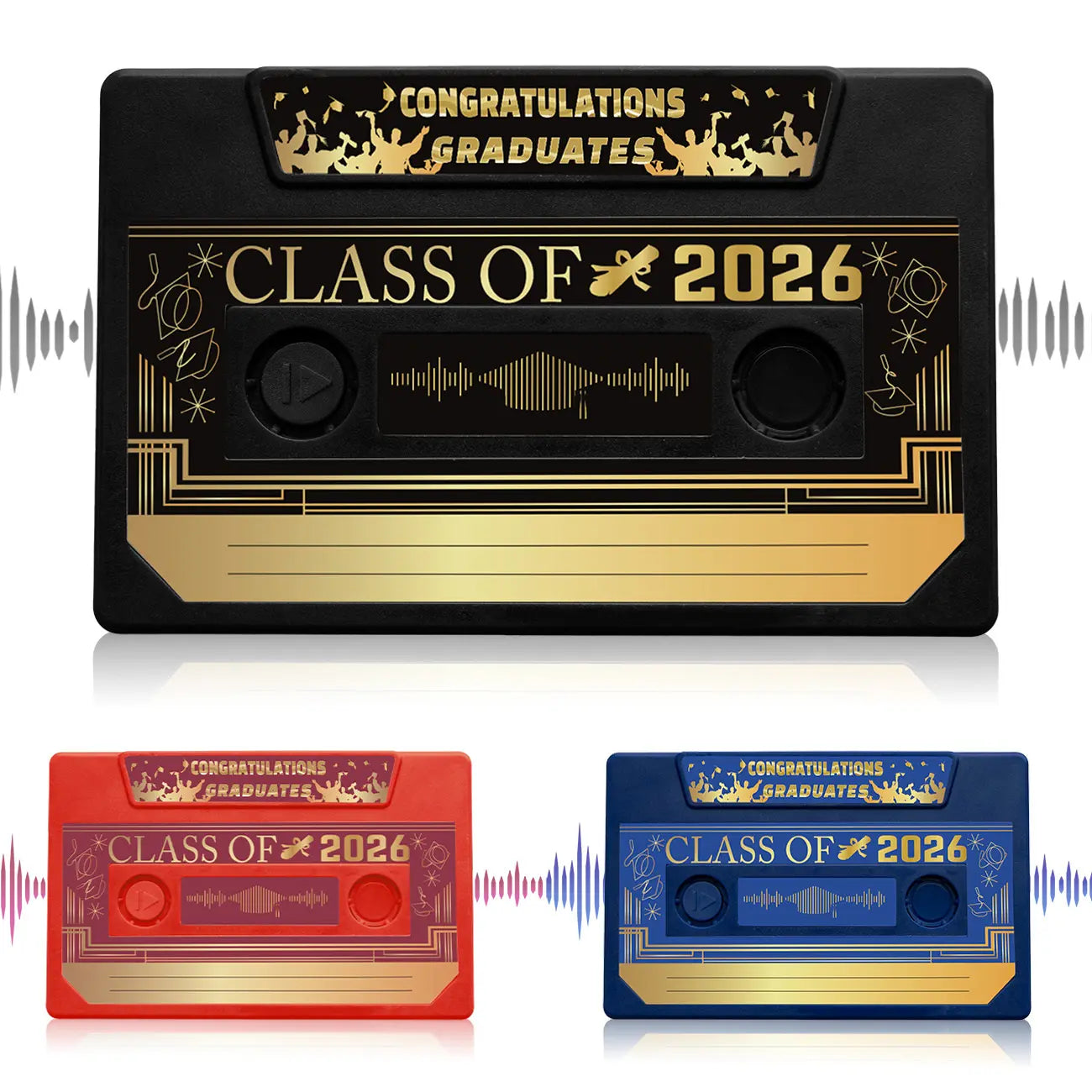 300s Voice Recordable Greeting Card - Class of 2026 Graduation Guestbook