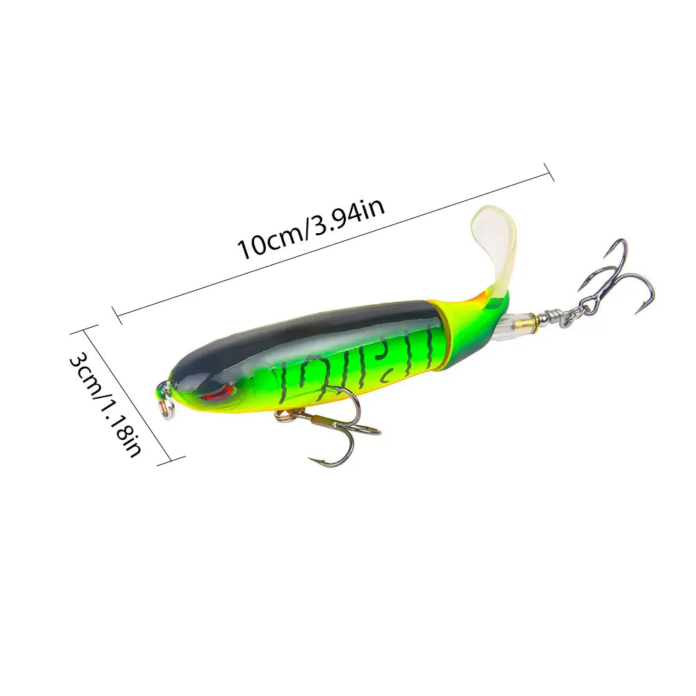 5/10pcs Artificial Fishing Lure, 13.5g Simulation Fishing Lure with Hook, Fishing Accessories for Outdoor Fishing Equipment, 10cm Whopper Plopper, Swimbaits, Fishing Lure Bait
