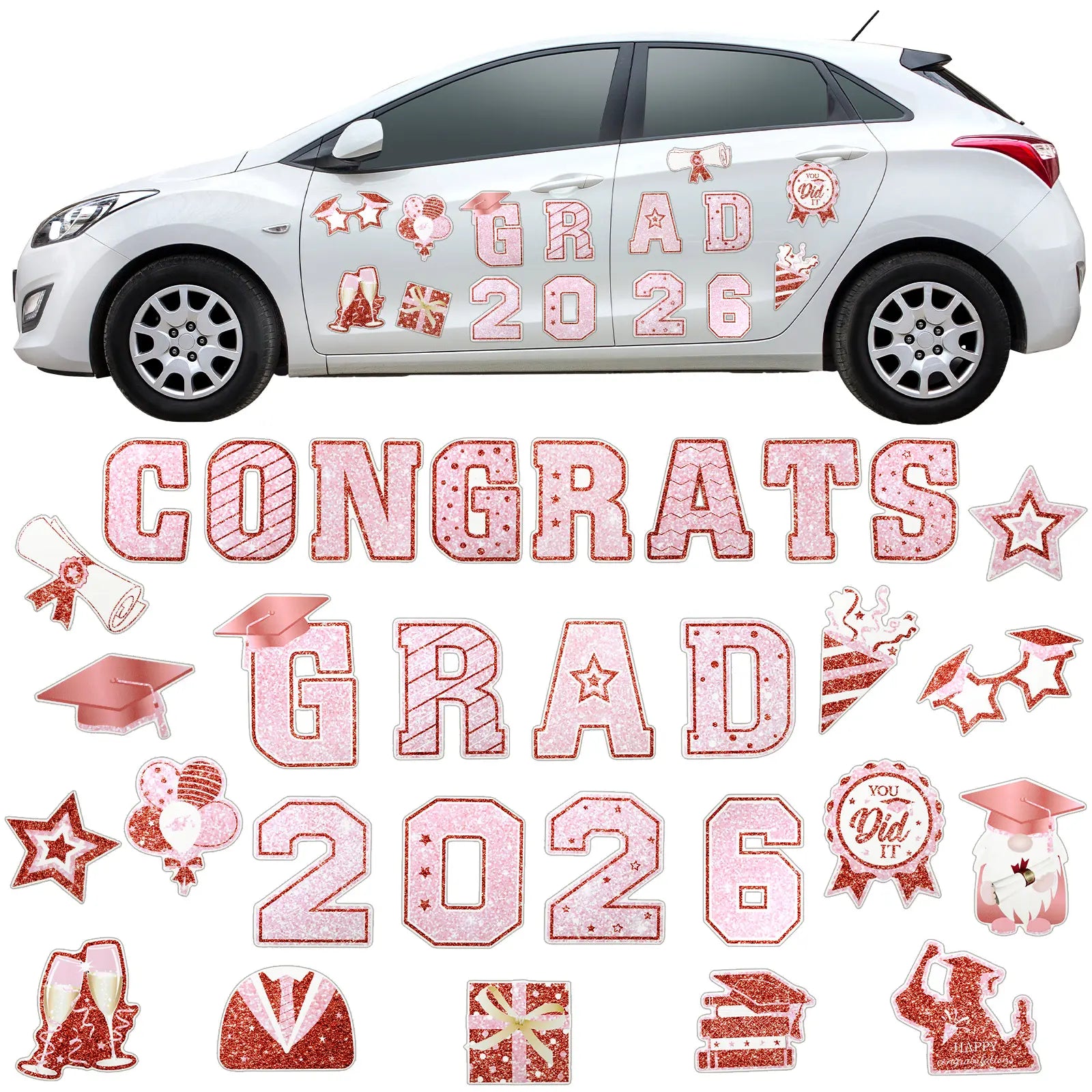 2026 Graduation Car Magnets & Refrigerator Decals