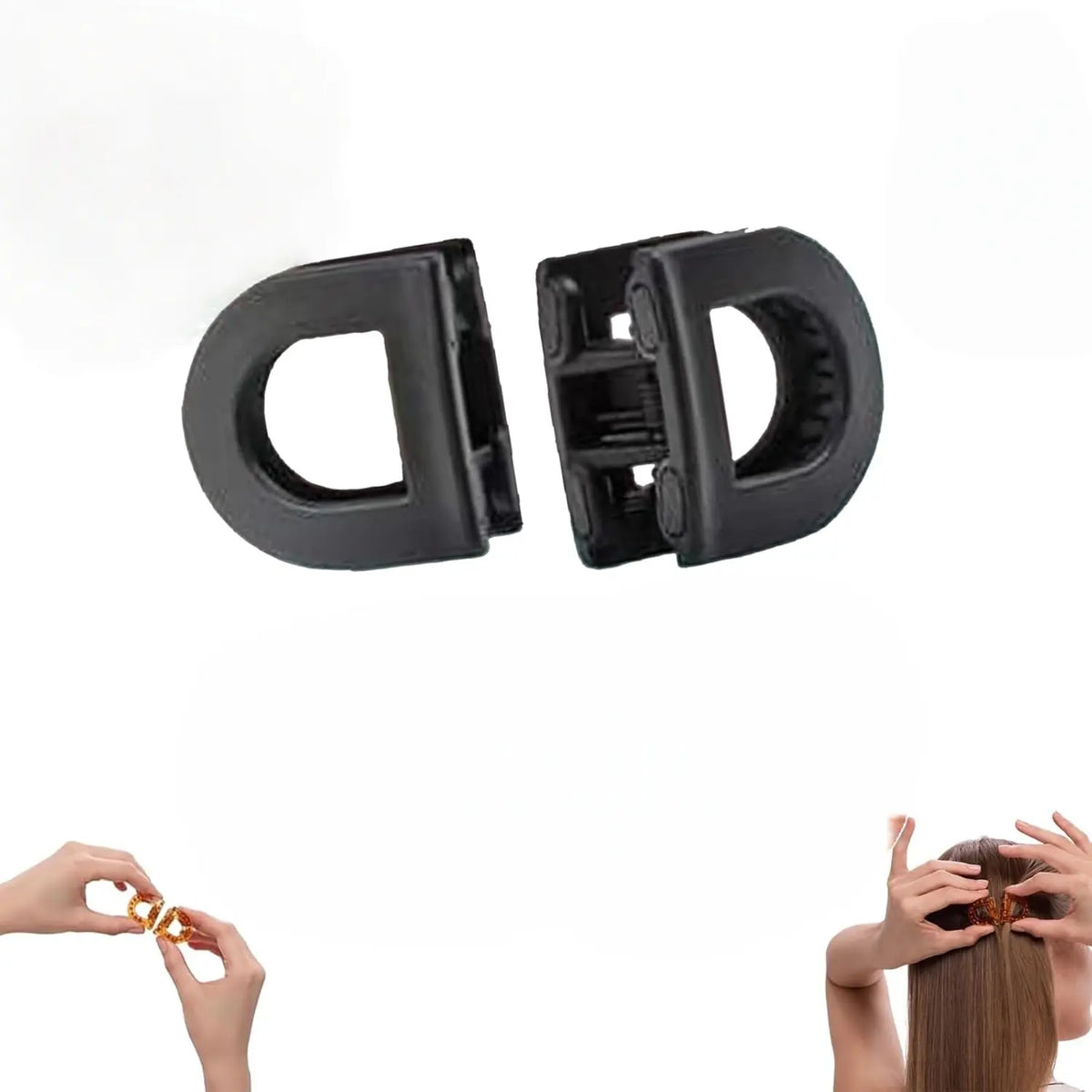 2D Flat, Women's Magnetic Hair Clips Suitable for - Strong Hold Non-Slip Magnetic Hair Claw Clips, No Marks Residue-Free, Flat Magnetic Clips Suitable for Home, Travel,, - Easy to Use Hairstyle for Women
