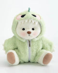 Furry Dino Bear | Handmade Jointed Teddy Bear Gift