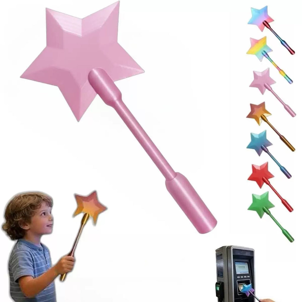 "Magic Pay" Credit Card Wand | 3D Printed Star Tap-to-Pay Wand for Checkout