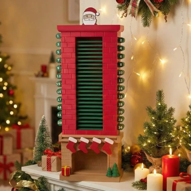 Santa Chimney Advent Calendar – 24-Day Christmas Countdown