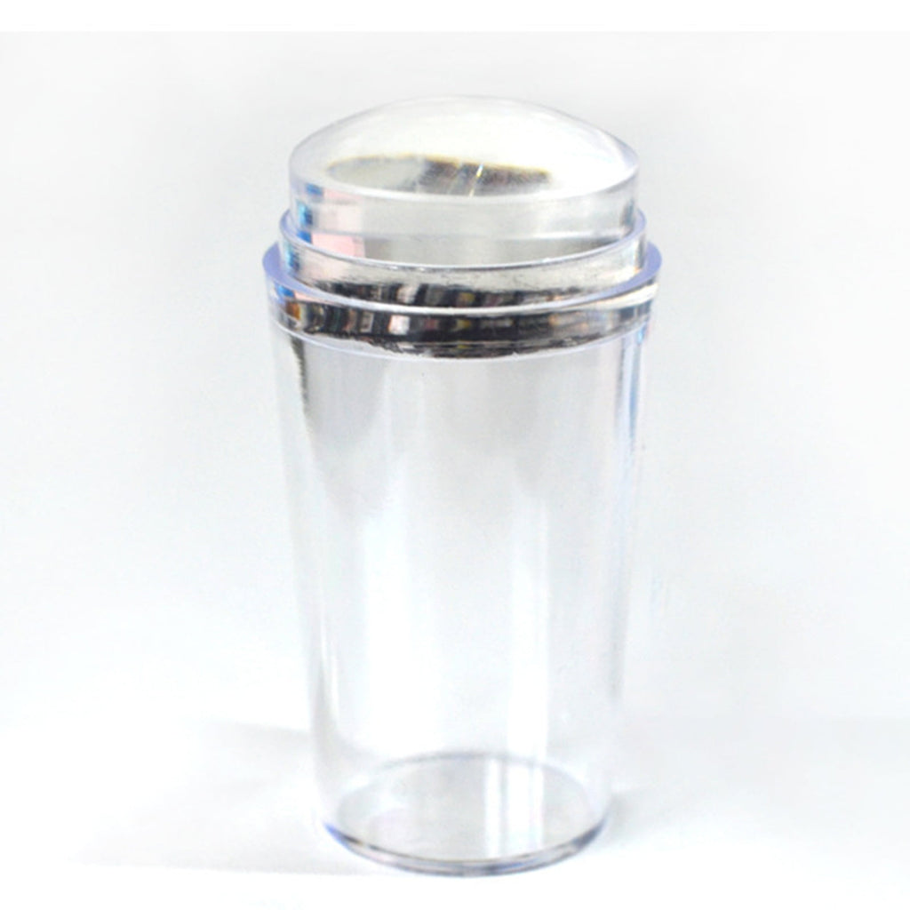 Krejova French Tip Nail Stamp,Clear Silicone Reusable Nail Art Stamper for French Manicure Home DIY Nail Art Salon